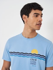 Crew Clothing 100% Cotton Printed Sunset T-Shirt - Image 4 of 5