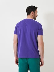 Crew Clothing 100% Cotton Printed Crew Crest Graphic T-Shirt - Image 2 of 5