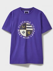 Crew Clothing 100% Cotton Printed Crew Crest Graphic T-Shirt - Image 5 of 5
