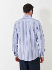 Crew Clothing Classic Fit Long Sleeve Oxford Stripe 100% Cotton Shirt - Image 2 of 4