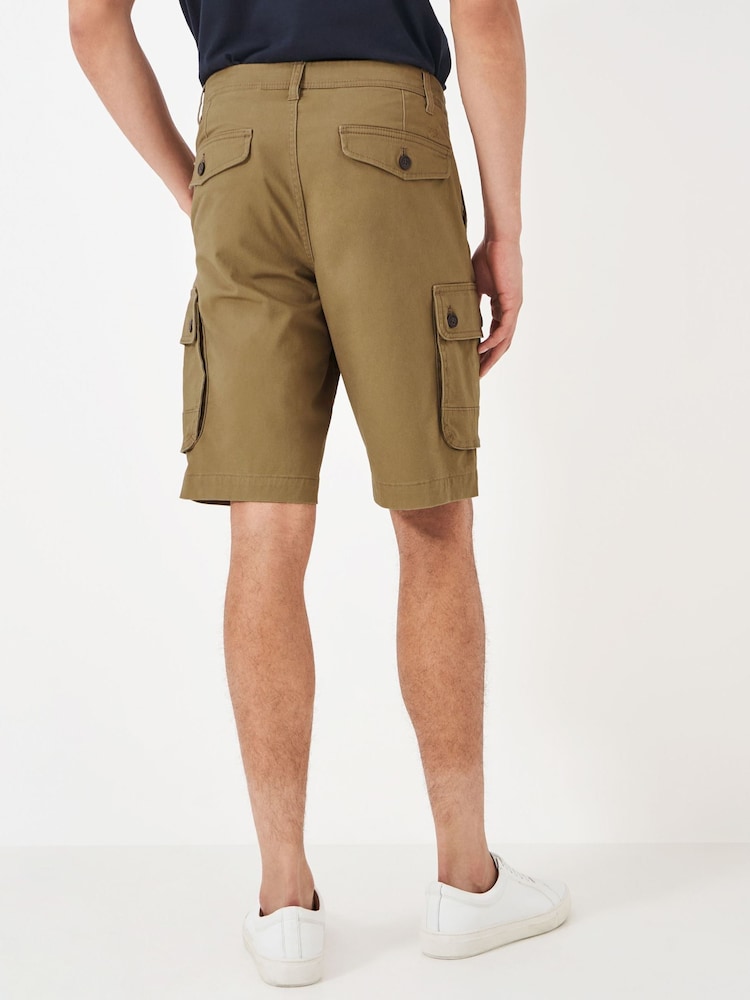 Crew Clothing Brown Cargo Shorts - Image 2 of 4 Crew Clothing Brown Cargo Shorts - Image 2 of 4