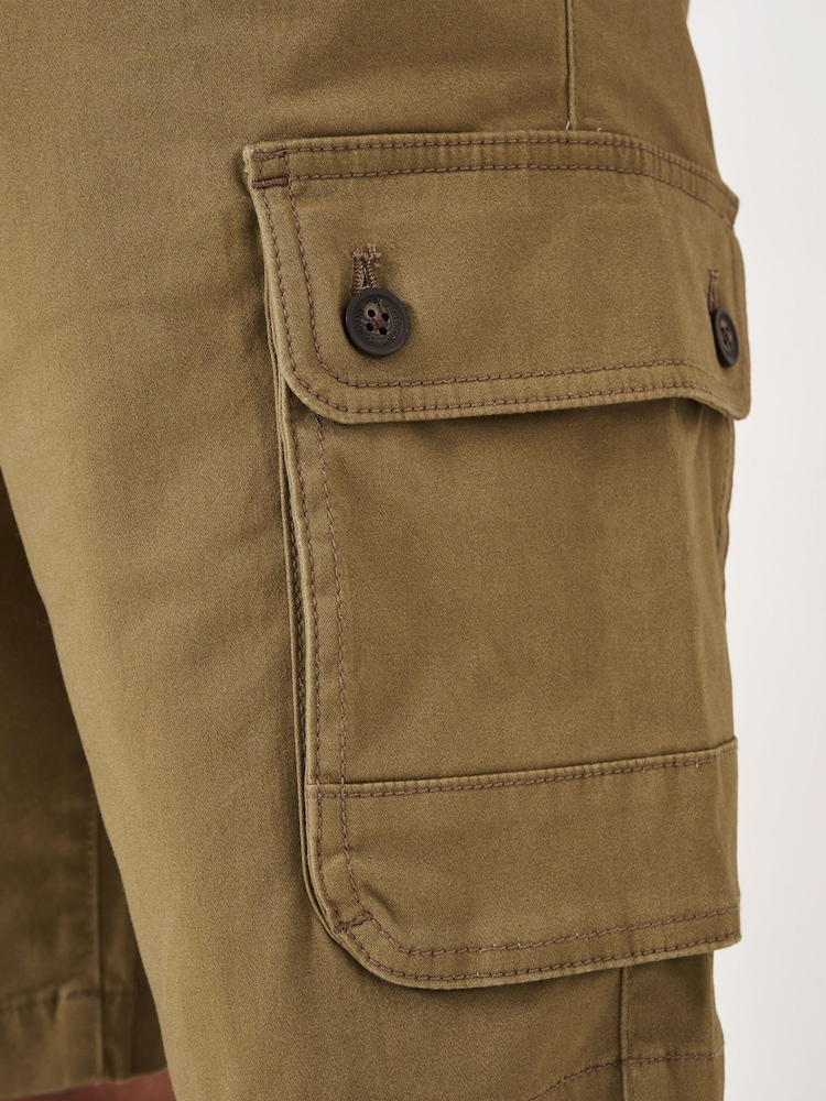 Crew Clothing Brown Cargo Shorts - Image 4 of 4 Crew Clothing Brown Cargo Shorts - Image 4 of 4