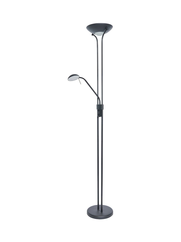 BHS Satin Black LED Mother & Child Floor Lamp - Image 5 of 5