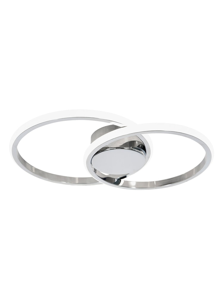 BHS Chrome Pei 2 Ring Wall Light - Image 3 of 3