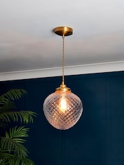 BHS Brass Betty Pendant Ceiling Light - Image 1 of 8