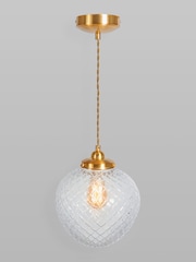 BHS Brass Betty Pendant Ceiling Light - Image 3 of 8