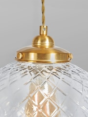 BHS Brass Betty Pendant Ceiling Light - Image 5 of 8
