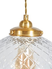 BHS Brass Betty Pendant Ceiling Light - Image 6 of 8