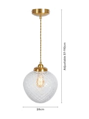BHS Brass Betty Pendant Ceiling Light - Image 8 of 8