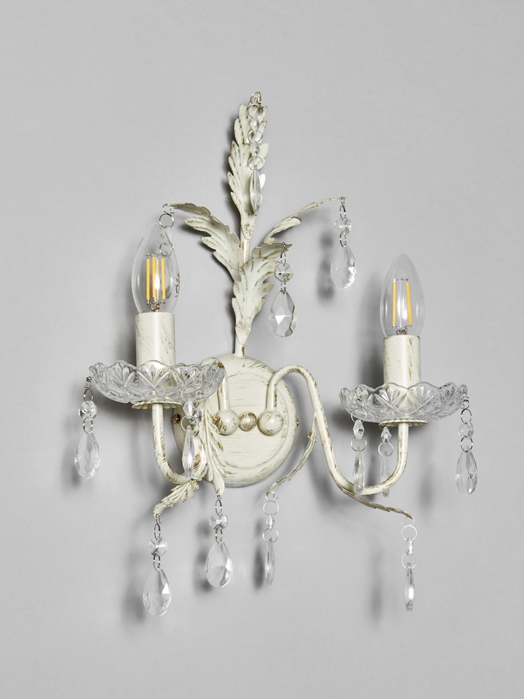 BHS Gold/Cream Paisley Wall Light - Image 2 of 5