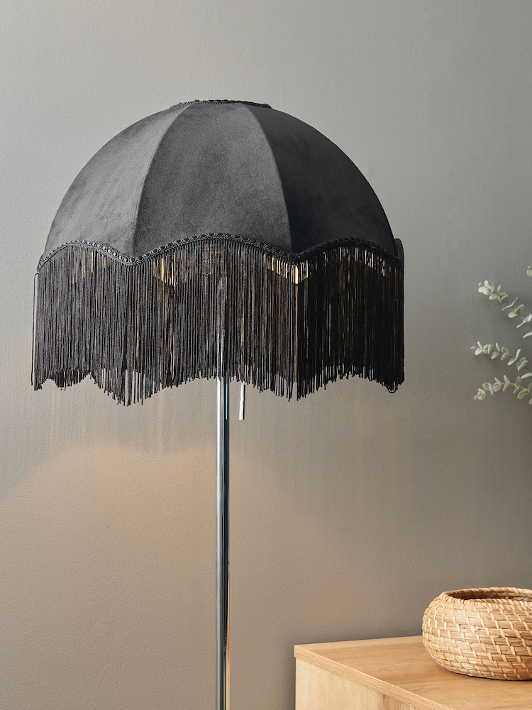 BHS Black Jaquard Easyfit Shade Ceiling Light - Image 1 of 4
