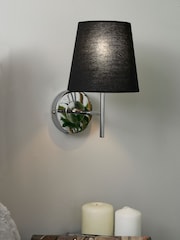 BHS Black Chrome Mira Wall Light - Image 1 of 4