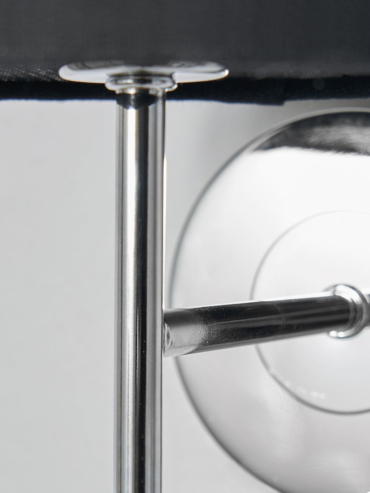BHS Black Chrome Mira Wall Light - Image 2 of 4