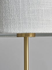 BHS Satin Brass Stassy Tripod Feet Table Lamp - Image 2 of 4