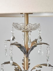 BHS Antique Brass Paisley Floor Lamp - Image 2 of 4