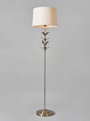 BHS Antique Brass Paisley Floor Lamp - Image 3 of 4