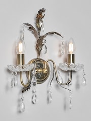 BHS Antique Brass Paisley Wall Light - Image 1 of 4