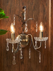 BHS Antique Brass Paisley Wall Light - Image 3 of 4