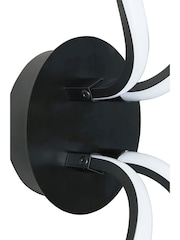 BHS Black Alvar LED 2 Wall Light - Image 2 of 4