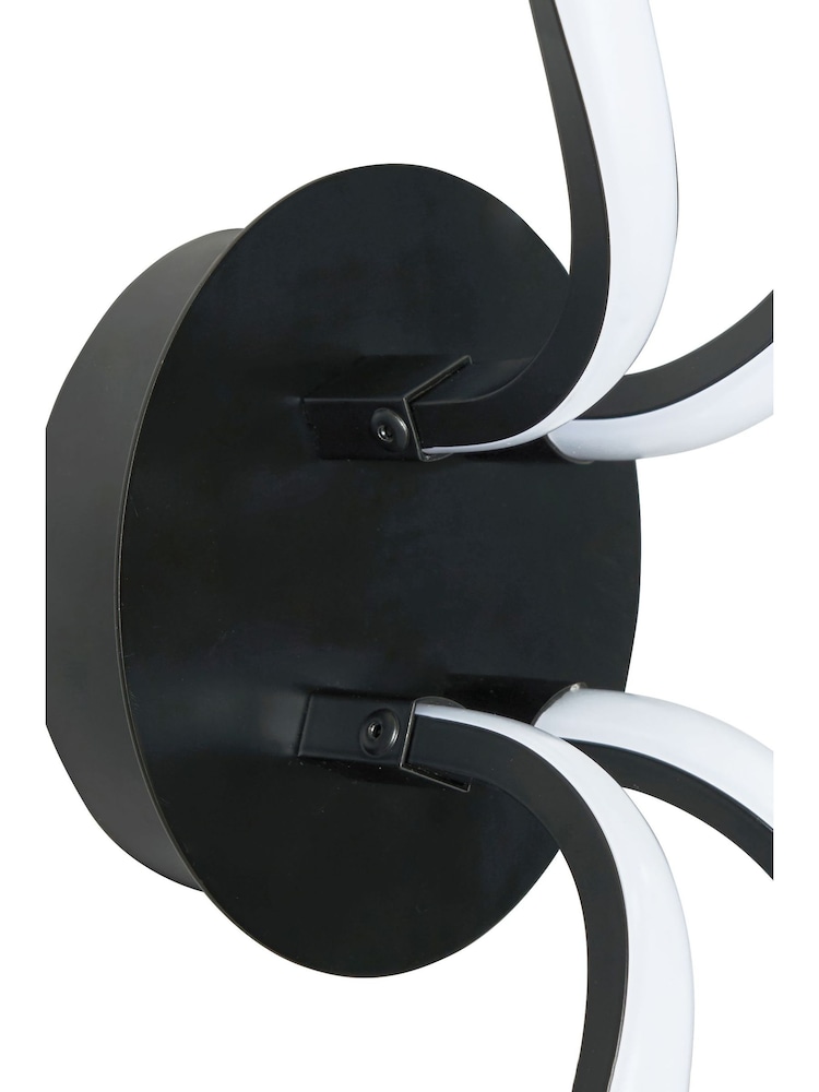 BHS Black Alvar LED 2 Wall Light - Image 2 of 4
