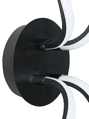 BHS Black Alvar LED 2 Wall Light - Image 8 of 8