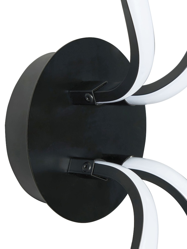 BHS Black Alvar LED 2 Wall Light - Image 8 of 8