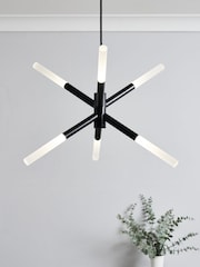 BHS Black Maeve LED 6 Ceiling Light - Image 1 of 4