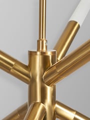 BHS Satin Brass Maeve LED 6 Ceiling Light - Image 3 of 5