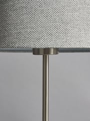 BHS Satin Nickel Stassy Tripod Feet Table Lamp - Image 3 of 5