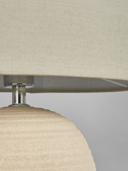 BHS Cream Ceramic Beehive Table Lamp - Image 5 of 6