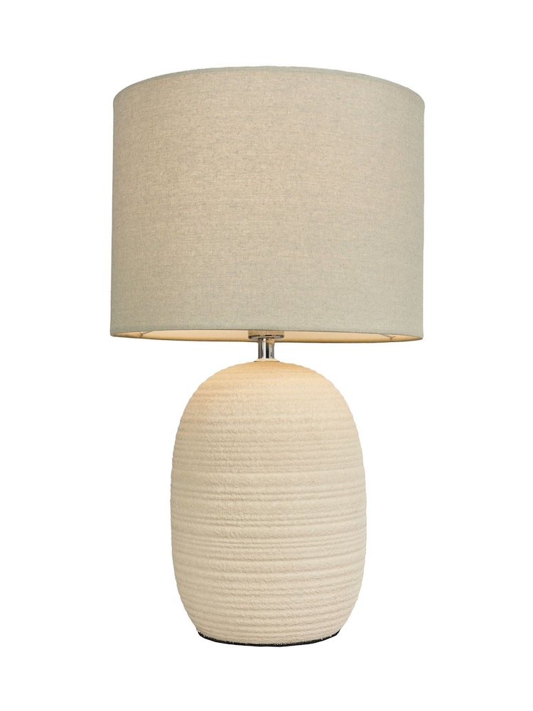 BHS Cream Ceramic Beehive Table Lamp - Image 6 of 6