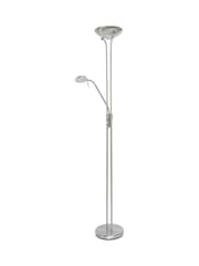 BHS Satin Nickel LED Mother & Child Floor Lamp - Image 3 of 5