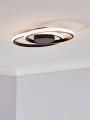 BHS Black Pei 2 Ring Wall Light - Image 1 of 4