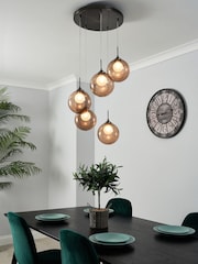 BHS Brass Peatrice 5 Light Cluster Pendant Ceiling Light - Image 1 of 5