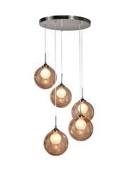 BHS Brass Peatrice 5 Light Cluster Pendant Ceiling Light - Image 2 of 5