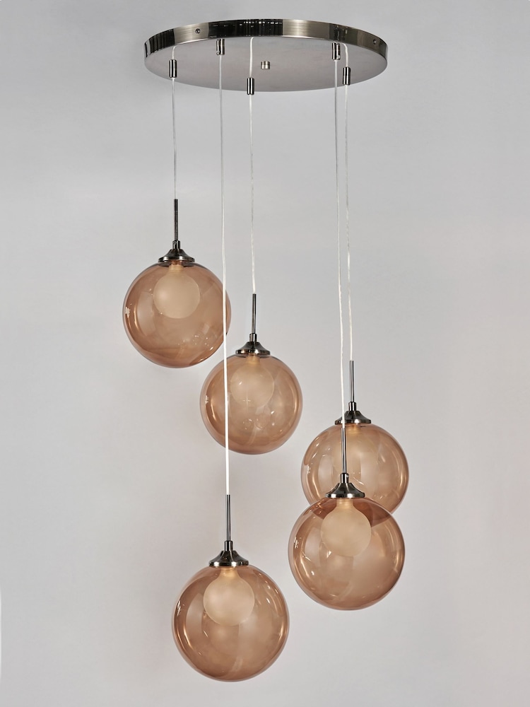 BHS Brass Peatrice 5 Light Cluster Pendant Ceiling Light - Image 5 of 5