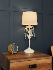 BHS Gold/Cream Paisley Table Lamp - Image 1 of 5