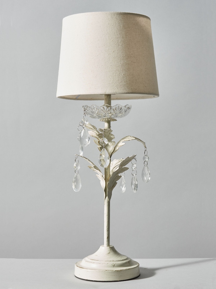 BHS Gold/Cream Paisley Table Lamp - Image 5 of 5