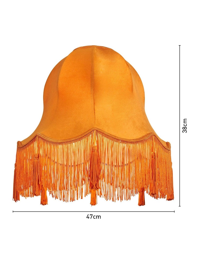 BHS Orange Rosemary Large Easy Fit Shade Ceiling Light - Image 4 of 4