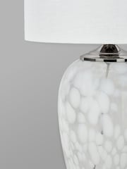 BHS Nickel Agnes Flakestone Table Lamp - Image 3 of 5
