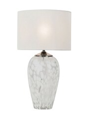 BHS Nickel Agnes Flakestone Table Lamp - Image 5 of 5