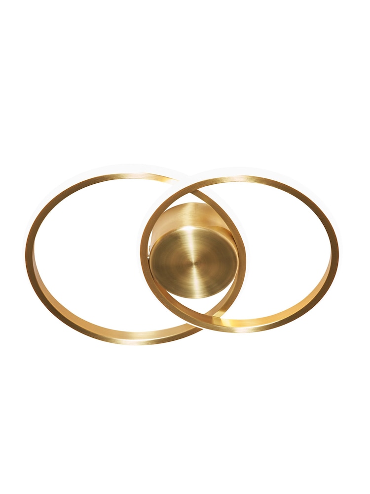 BHS Brass Pei 2 Ring Wall Light - Image 4 of 4