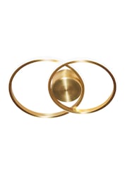 BHS Brass Pei 2 Ring Wall Light - Image 5 of 5