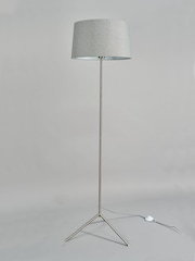 BHS Satin Nickel Stassy Tripod Feet Floor Lamp - Image 2 of 5