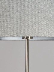 BHS Satin Nickel Stassy Tripod Feet Floor Lamp - Image 3 of 5