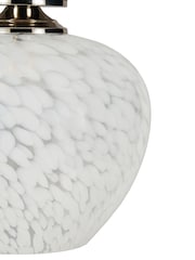 BHS Nickel Agnes Flakestone Semi Flush Ceiling Light - Image 2 of 4