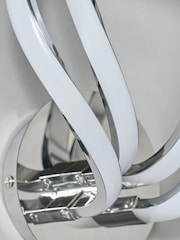 BHS Chrome Alvar LED 2 Overlapped Wall Light - Image 2 of 4