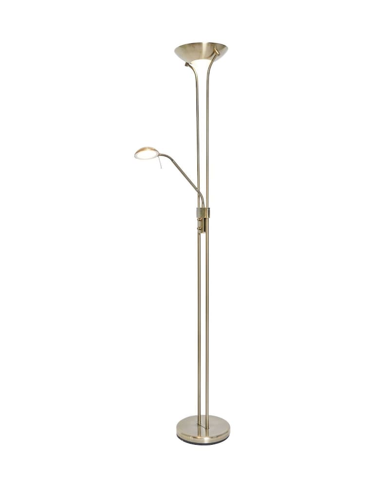 BHS Antique Brass LED Mother & Child Floor Lamp - Image 5 of 5