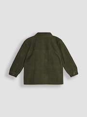 JoJo Maman Bébé Khaki Green Reversible Cord & Teddy Fleece Jacket - Image 9 of 9