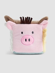 JoJo Maman Bébé Farm Plush Activity Cube - Image 3 of 6